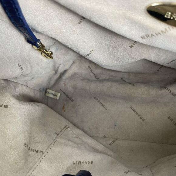 Brahmin Medium Asher Melbourne Tote Bag Shoulder Bag Dark Blue *READ - Picture 10 of 10